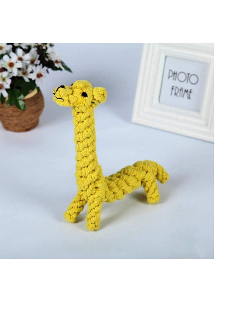 الأزرق جي دبليو Dog Pet Puppy Chew Toys for Teething Boredom Dogs Rope Ball Knot Training Teeth Treats Small Middle - Image 2