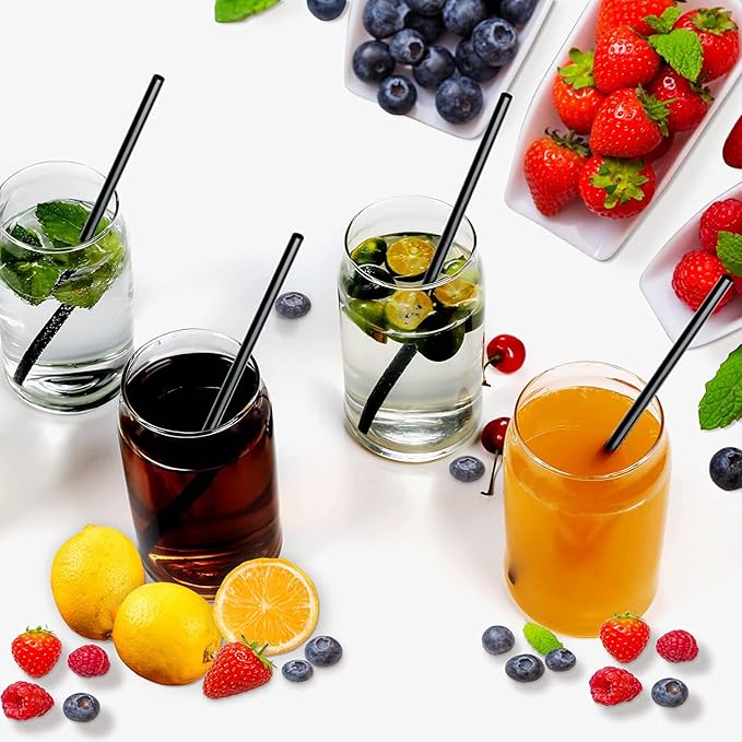 200-Pack Black 6 mm Straight Drinking Straws – Durable & Perfect for Juices, Soft Drinks, and Cafés - Image 2