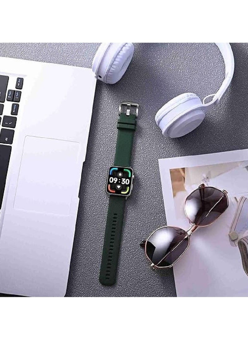 Compatible with Apple Watch 49mm 45mm 44mm 42mm 41mm 40mm 38mm, Silicone Replacement Bands for iWatch Series 8 7 6 5 4 3 2 1 SE Ultra - Image 2