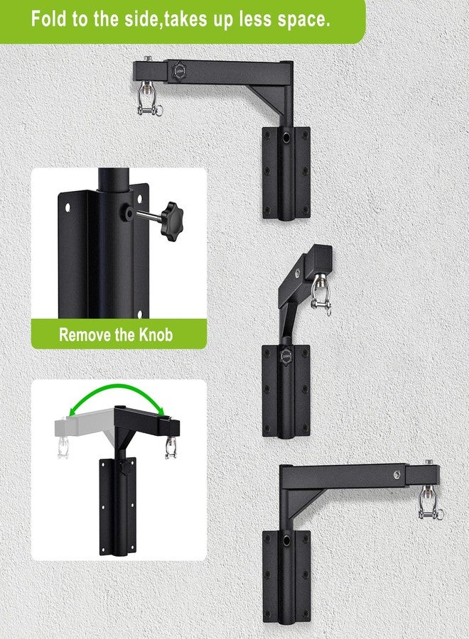 Dolibest Punch Bag Wall Bracket, Heavy Duty Boxing Bag Stand Frame Folding Speed Bag Hanger 360 Swivel Hook Bearing with Adjustable 44-64cm Length & 33-45cm Height for Boxing Exercise,up to 250-500lbs - Image 3