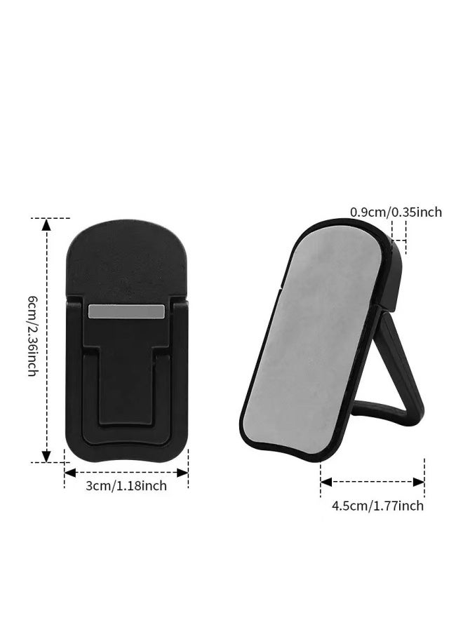 Generic - Laptop Stand Invisible Adhesive Bracket Folding Storage Portable Elevated Rack Keyboard Foot Pad Support Rack-Color:First Level Black - Image 1