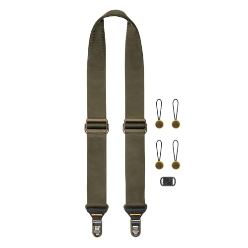 Peak Design Slide Camera Strap Kelp Configurable as a Sling Neck or Shoulder Strap Quick Release and Connection Smooth and Grippy Side Camera Straps for Photographers 200 lb Capacity - Image 1