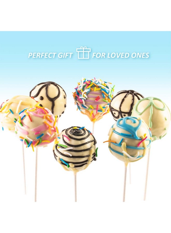 NICE KITCHEN Cake Pop Maker Kit with 2 Silicone Mold Sets with 3 Tier Cake Stand, Chocolate Candy Melts Pot, Silicone Cupcake Molds, Paper Lollipop Sticks, Decorating Pen with 4 Piping Tips, Bag and Twist Ties - Image 3