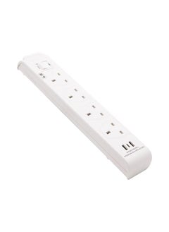 HOMEBEST Power Extension Cord 4 Sockets 3M White  - Image 3