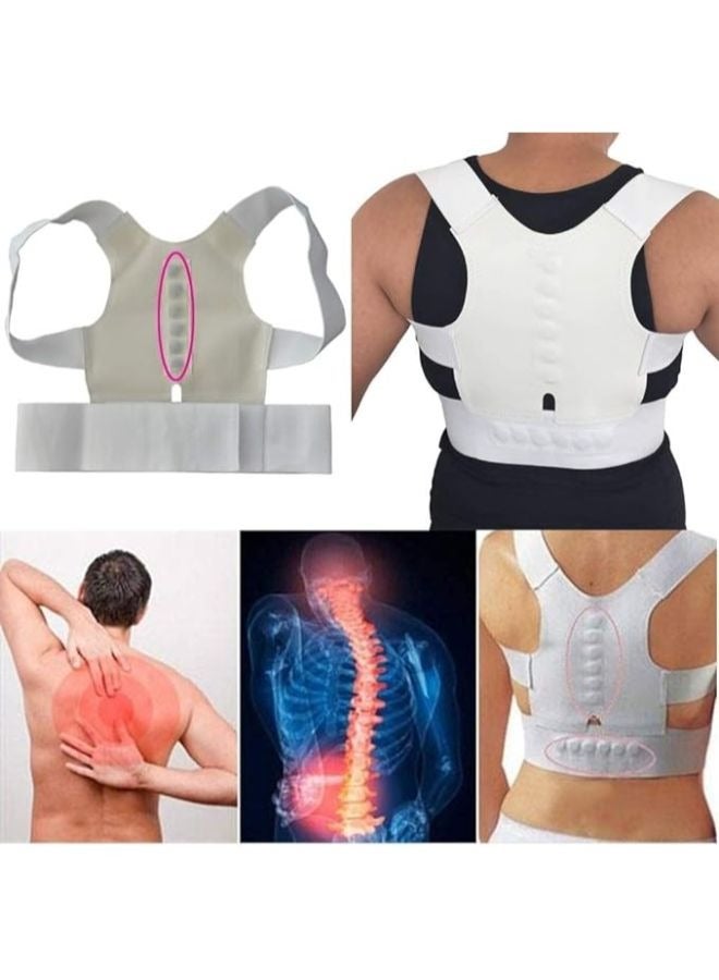EasyLife Magnetic Therapy Posture Corrector Support Shoulder Back Belt for Men and Women Suspenders and Support Straps Shoulder Posture Large - Image 3