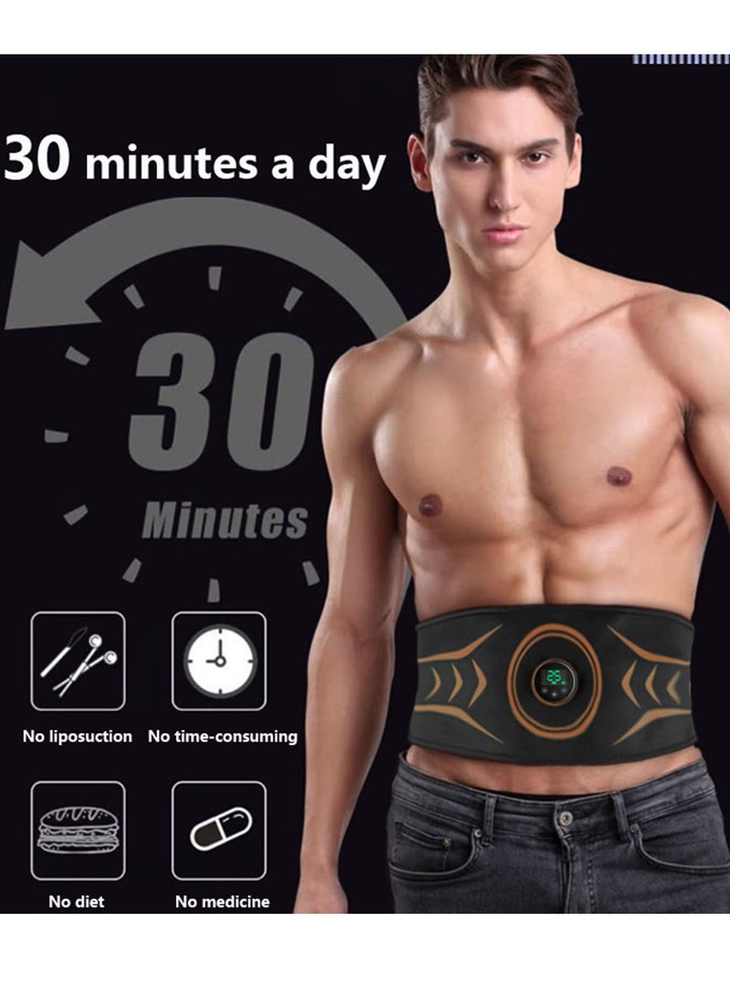 Generic Electric Massaging Slimming Belt Abdominal Toning Belt Trainer Abs Fitness Workout Equipment for Abdomen  - Image 5