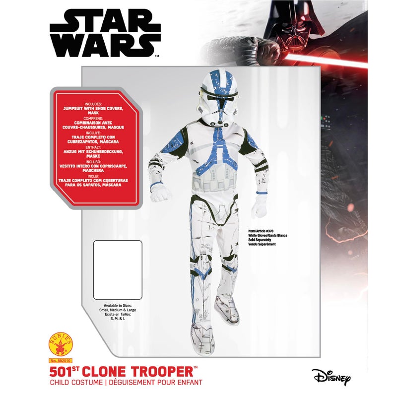 Rubies Star Wars Child's Clone Trooper Costume, Large - Image 2