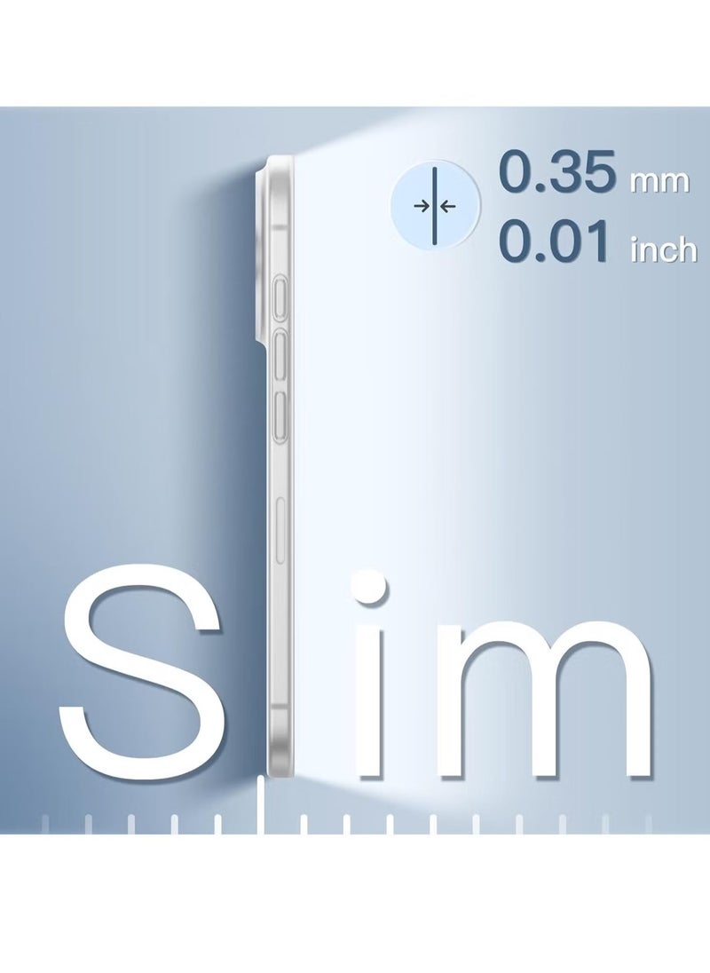 ELTRAZONE حافظة فائقة النحافة 0.35 مم لجهاز آيفون 16 برو ماكس (6.9 بوصة) – تشطيب غير لامع خفيف الوزن، حماية كاملة لعدسة الكاميرا، غلاف صلب بسيط (شفاف غير لامع) – شفاف، مضاد للصدمات، تصميم أنيق - Image 3