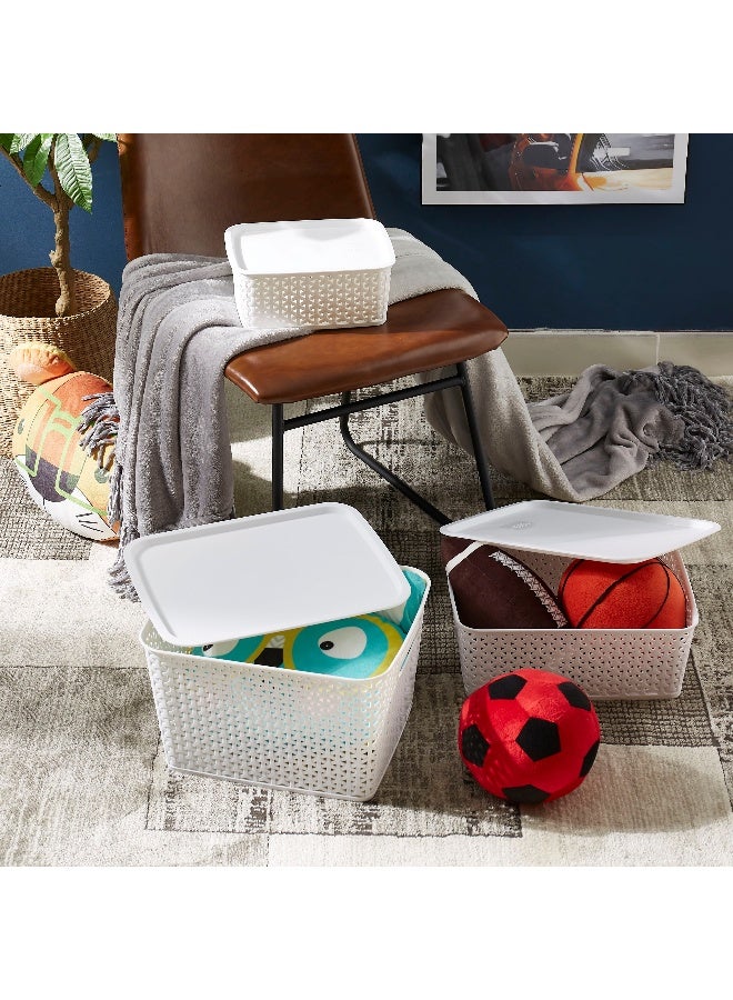 Home Box Spectra Royal Basket with Lid - Image 4