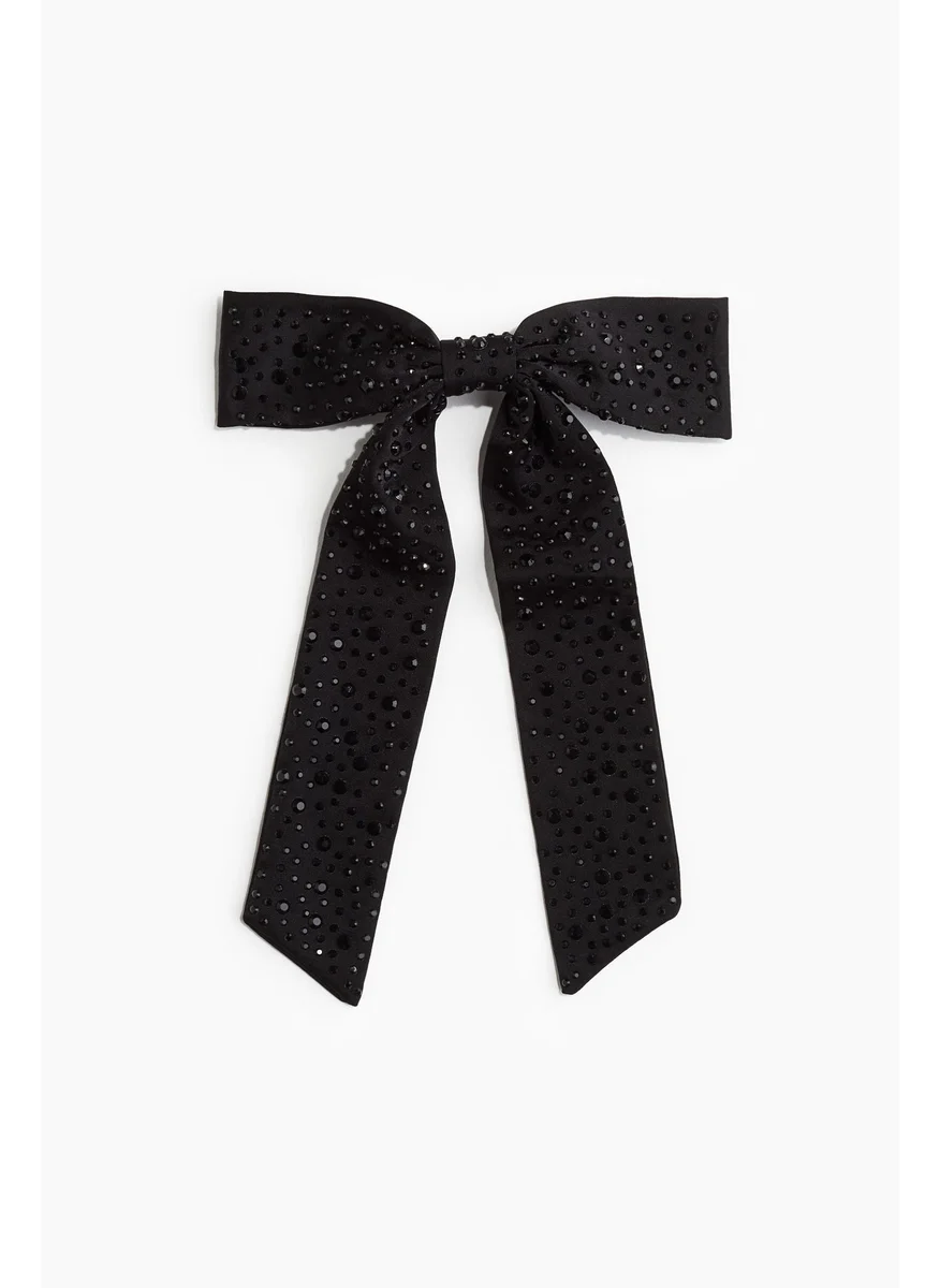 اتش اند ام Embellished Satin Bow Hair Clip
