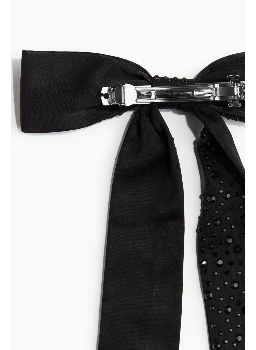 اتش اند ام Embellished Satin Bow Hair Clip
