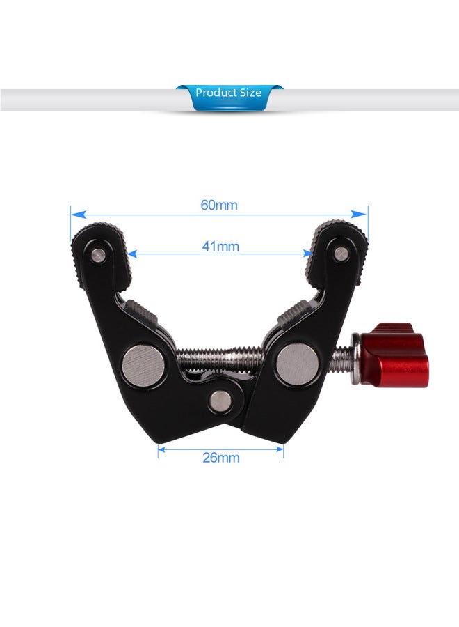 Neutral Metal Powerful Clip C Clip Photography Stable Q Clip Slr Camera Mobile Phone Bracket Desktop Bedside Crab Clip - Image 4