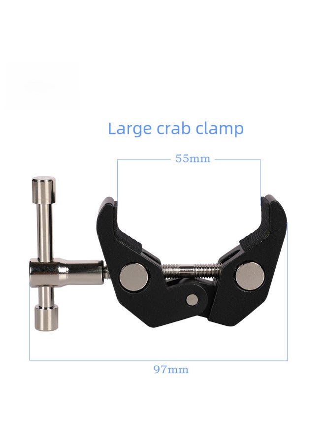 Neutral Metal Powerful Clip C Clip Photography Stable Q Clip Slr Camera Mobile Phone Bracket Desktop Bedside Crab Clip - Image 2