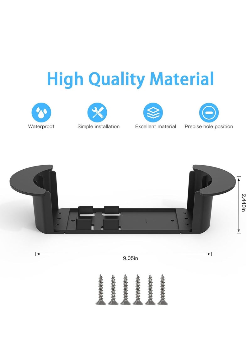 Starlink Ethernet Cable Caddy, Starlink Mounting Kit ABS Stability Starlink Gen 3 Cable Management Accessories for StarLink Cable and Starlink V2 Ethernet Adapter(Black)