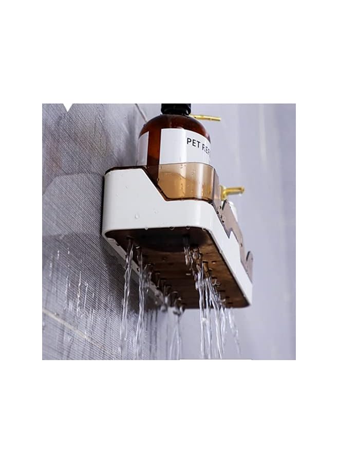 Raxoom shelf Separable Bathroom Shelves Wall Mounted,shower caddy basket Storage Organizer,Adhesive Wall Shelf No Drill - Image 3