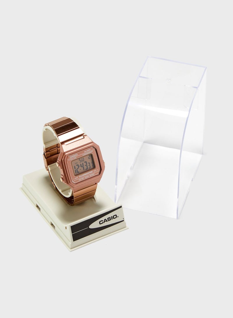 CASIO Classic Steel Strap Digital Watch - Image 4