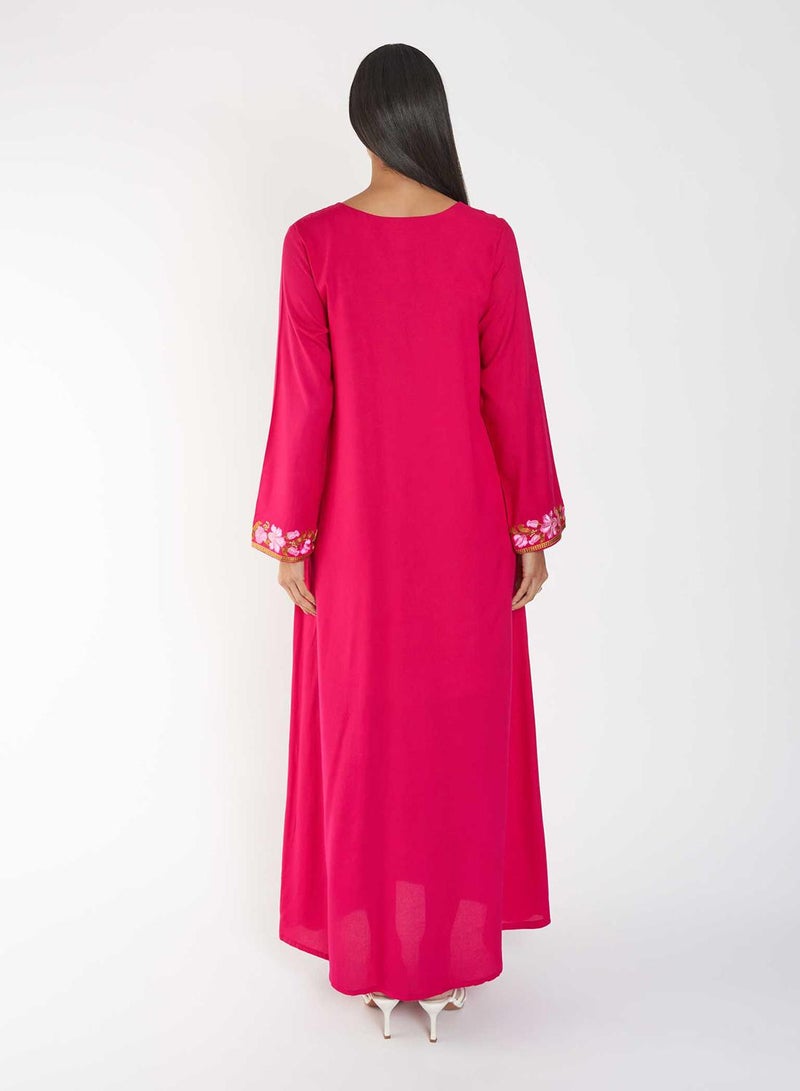 كشخة جلابية مطرزة يدوياً - Image 3