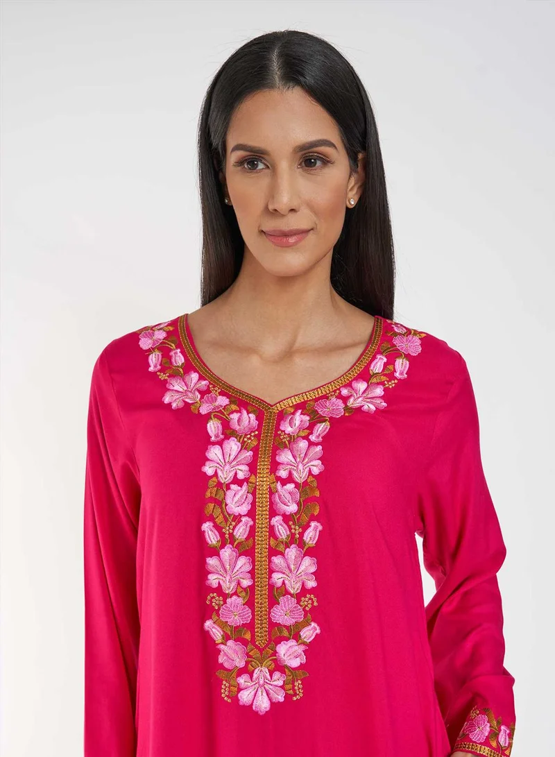 KASHKHA Solid Handwork Jalabiya