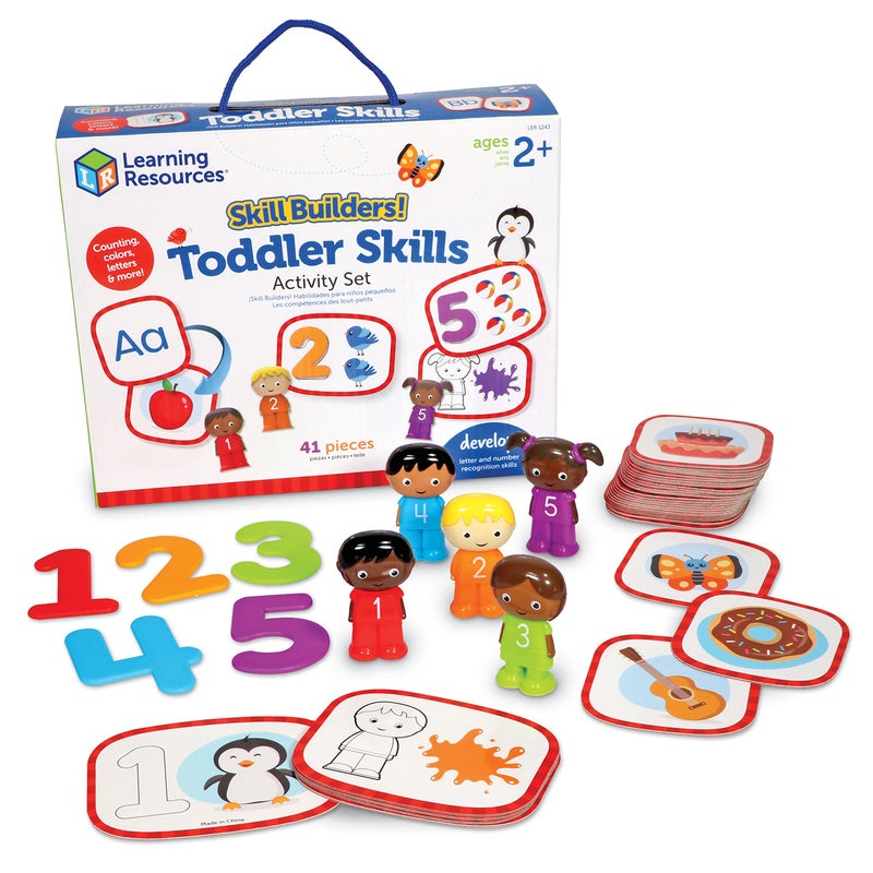 Learning Resources Skill Builders Toddler Skills - 41 Piece Set, Ages 2 and Up, Homeschool Activities, Preschool Supplies, Teaching Cards, Back to School Materials - Image 1