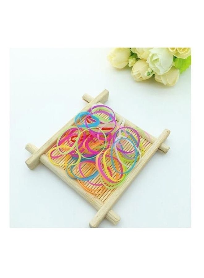 NIBEMINENT 700-Piece Ponytail Holder Elastic Rubber Multicolour - Image 3