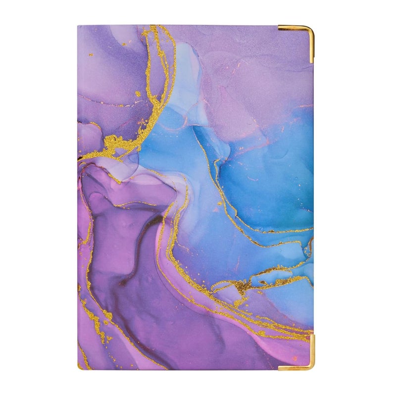 Doodle Personalized Premium Hard Bound Notebook with Metal Corners | A5 (8.25 x 5.7) | 160 Pages, 80 gsm | Foam Padding | 2 Bookmark Ribbons | Flat Opening - Periwinkle - Image 5