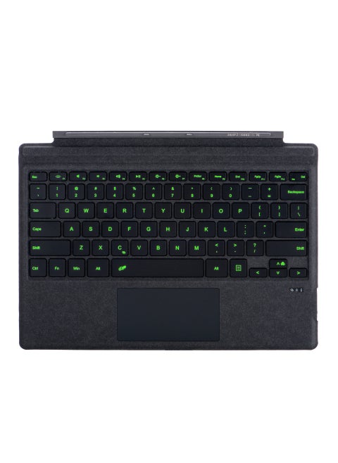 Wireless Bluetooth Keyboard Protective Cover Suitable For Surface Pro4 5 6 7 8 9X10 11 Tablet Keyboard Computer And Office Acces Black cloth-like black with backlight