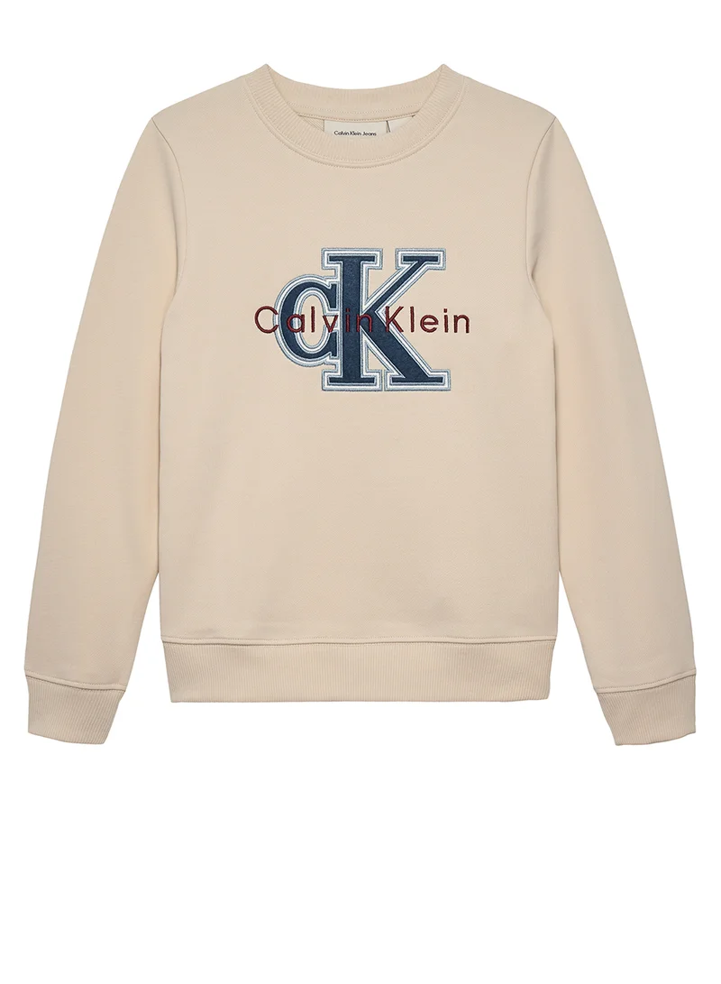 Calvin Klein Jeans Youth Graphic Crew Neck Sweatshirt