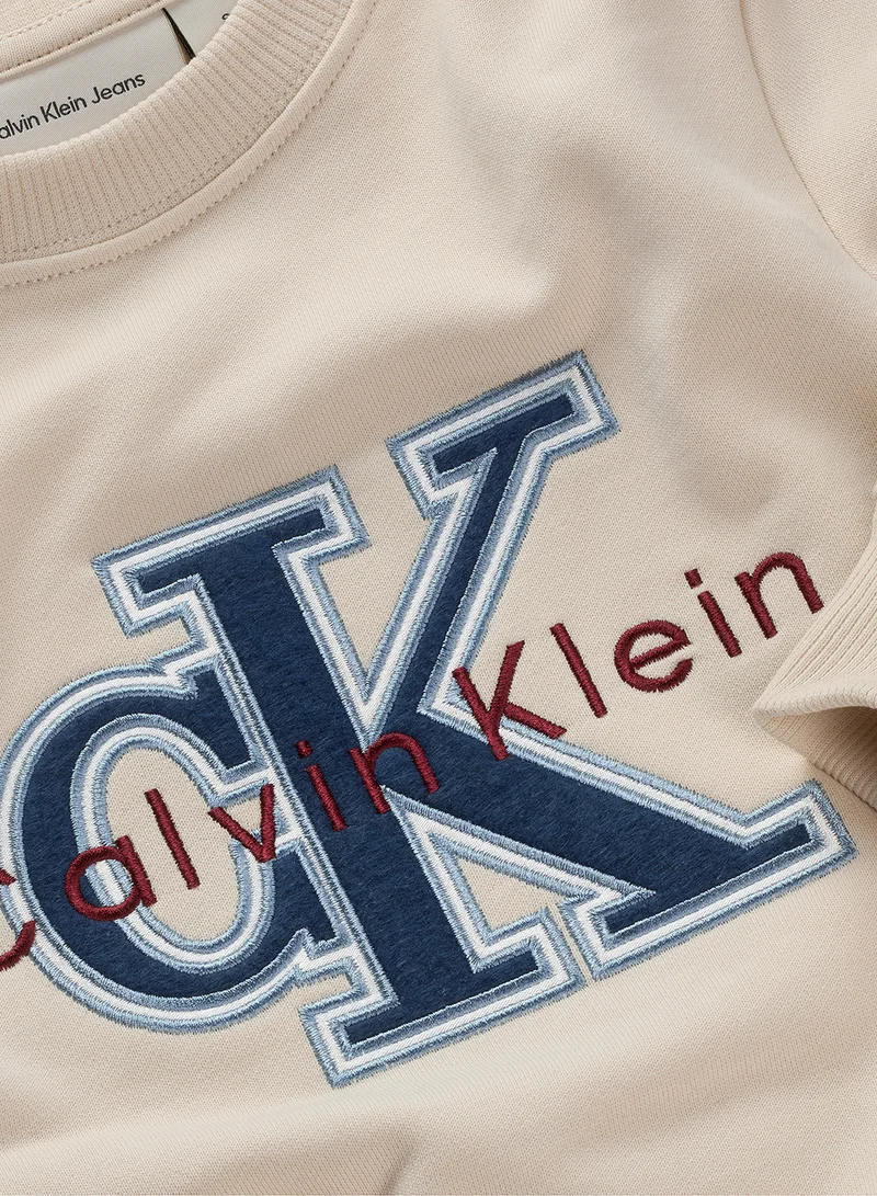 Calvin Klein Jeans Youth Graphic Crew Neck Sweatshirt