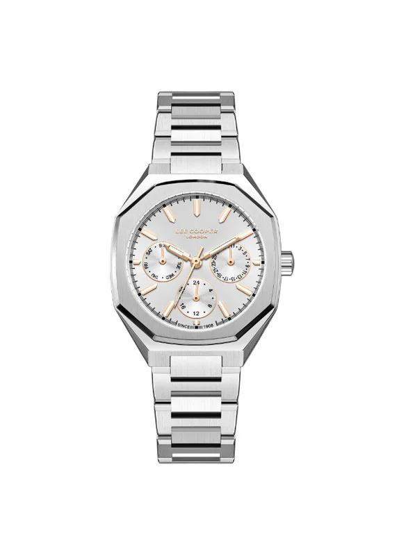 Lee Cooper Lee Cooper LC08046.330 Women's Multi Function Display Watch & Mesh Strap Silver