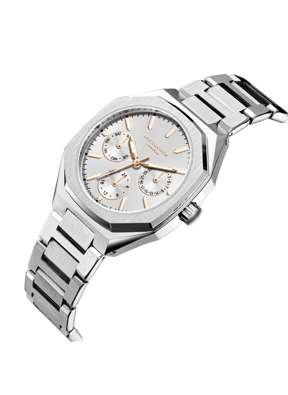 Lee Cooper Lee Cooper LC08046.330 Women's Multi Function Display Watch & Mesh Strap Silver