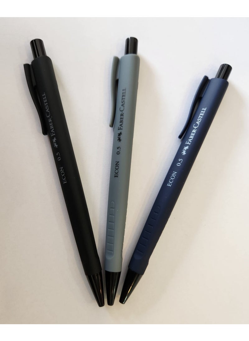 FABER-CASTELL - Faber Castell Econ Versatile 0.5 3-Pack New Urban Colors - Image 1