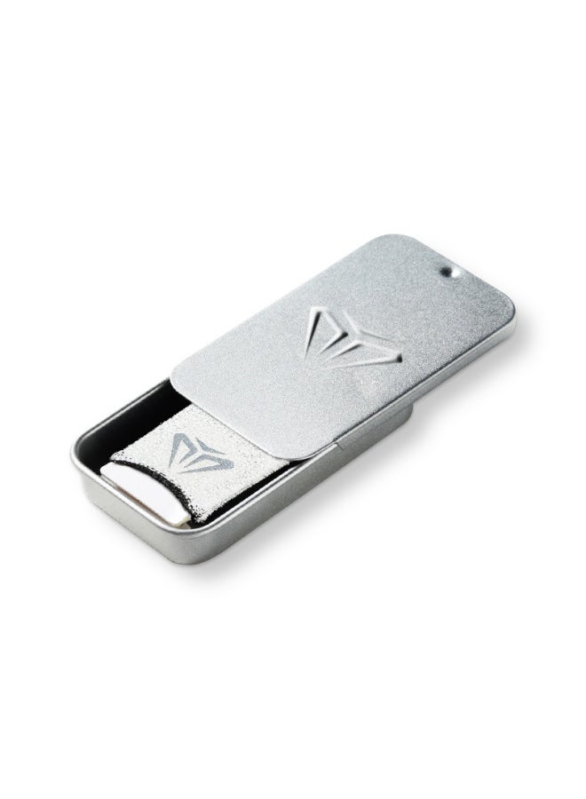 Game Finger Cover Chicken Finger Cover Glass Silver Fiber Ice Silk Gloves E-Sports Breathable Anti-Sweat Sliding Gloves-Product Color:Luxury S03 [frosted Silver Metal Box] Finger Cover Storage Box  - Image 1