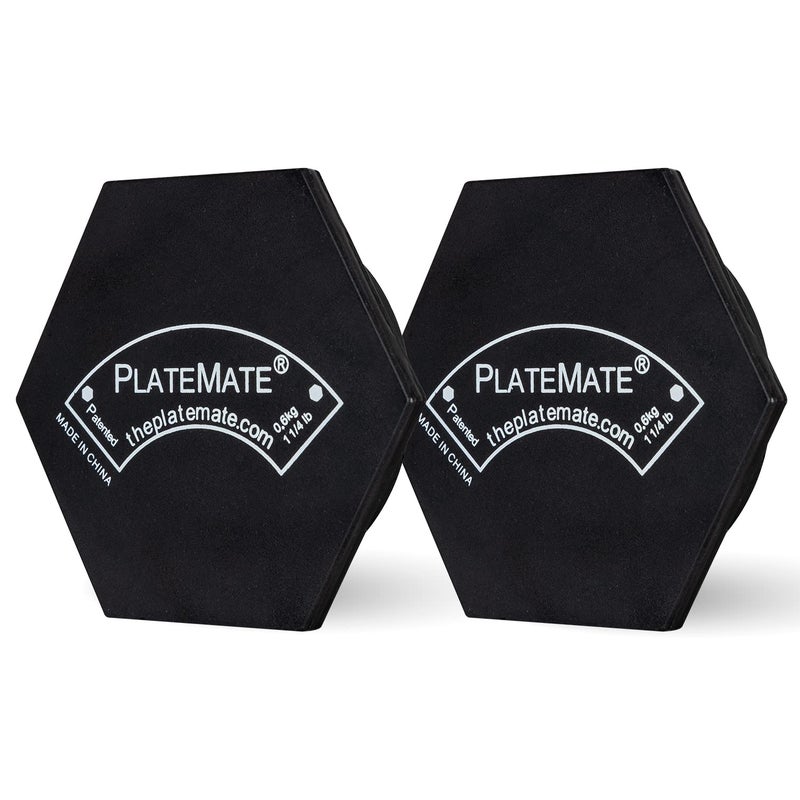 PlateMate Microload Pair 1 1/4 lb. Magnetic Hex Weights (2.5 lb. Set) - Image 1