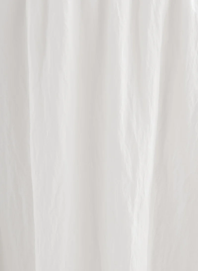 Lichi Flared maxi skirt in textured fabric
