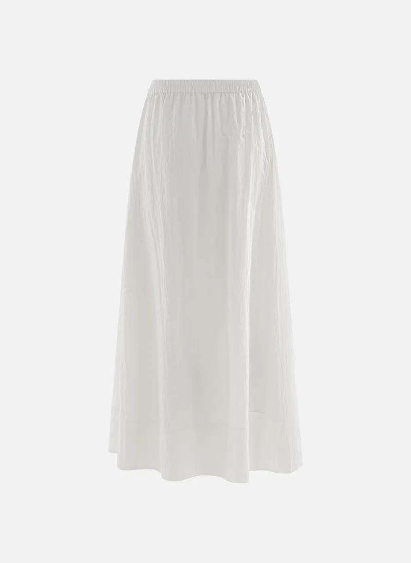 Lichi Flared maxi skirt in textured fabric
