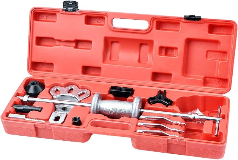 AQ AQSON AQSON 17-Piece Automotive Slide Hammer Puller Set with Chrome Vanadium Steel Attachments - Image 2