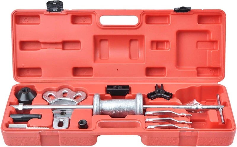 AQ AQSON AQSON 17-Piece Automotive Slide Hammer Puller Set with Chrome Vanadium Steel Attachments - Image 1