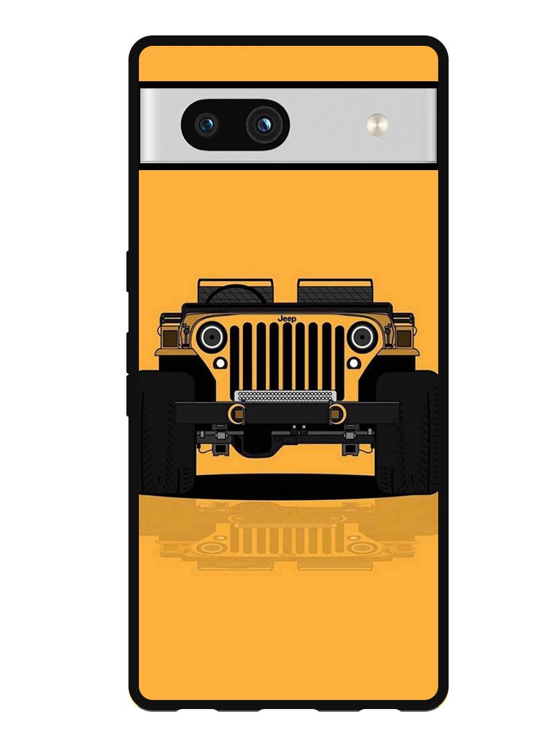 Theodor Protective Case Anti Scratch Shock Proof Bumper Cover For Google Pixel 7a Jeep Minimal - Image 1