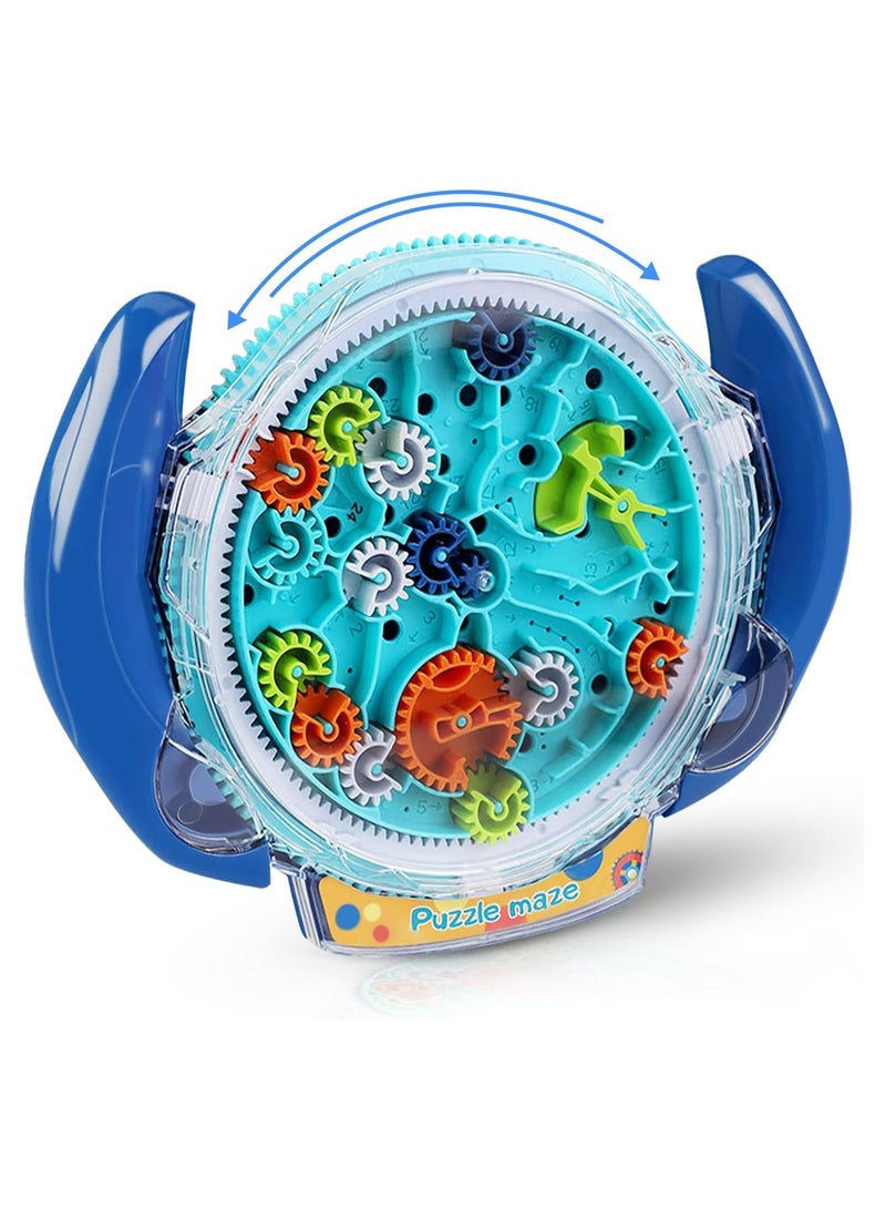 SOLARAE Brain Teasers Puzzles Games for Kids, 3D Gravity Maze Ball for Kids 3-8, Labyrinth Game Mind Puzzle with Gear Control, Challenges Fine Motor Skills, Puzzle Toys Gifts for Kids Teens, Hard Games - Image 1