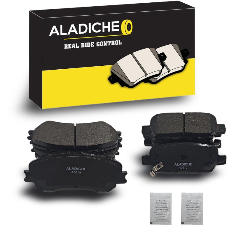 ALADICHE upgrade Front Rear Ceramic Disc Brake Pads Set Compatible with 20142019 Nissan Rogue 2 Row Seating Models