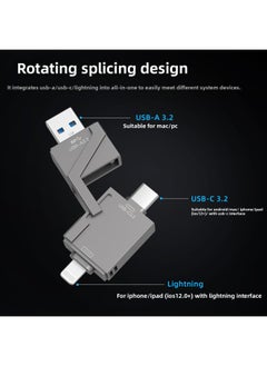 Generic The Metal High-speed U Disk OTG Mobile Phone U Disk For Apple Android Computer Type-c3.0USB3.0-Capacity:512GB  - Image 3