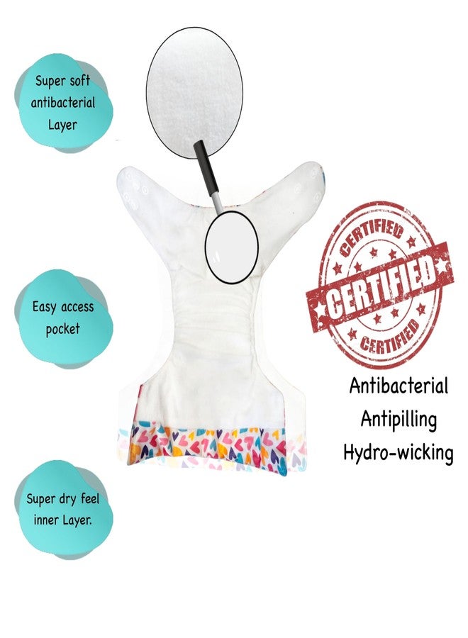 حفاضات دمبلدو القماشية الممتازة مع حشوة قطنية (عبوة من 5) | ملائمة تمامًا | مانعة للتسرب | سهلة التنظيف | موثوق بها من قبل الأمهات | من 3 أشهر إلى 3 سنوات | للجنسين - Image 2