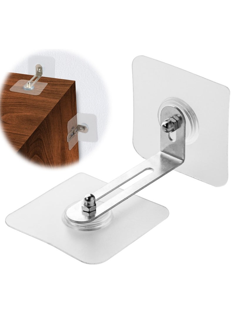 10 -Piece Furniture Wall Anchors Adhesive No Drill, Anti-Dump Furniture For Baby Proofing, Furniture Wall Anchors Prevent Baby Pets From Falling Furniture, Secure Bookcase Dresser To Wall - Image 1