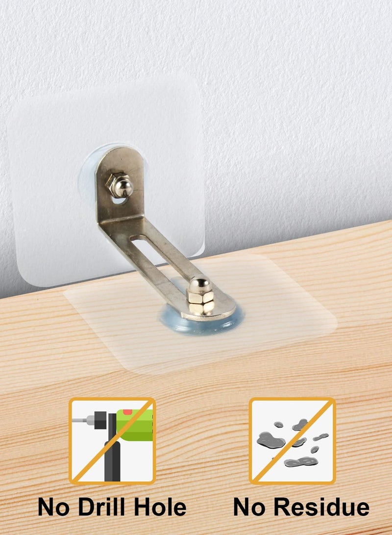 10 -Piece Furniture Wall Anchors Adhesive No Drill, Anti-Dump Furniture For Baby Proofing, Furniture Wall Anchors Prevent Baby Pets From Falling Furniture, Secure Bookcase Dresser To Wall - Image 3