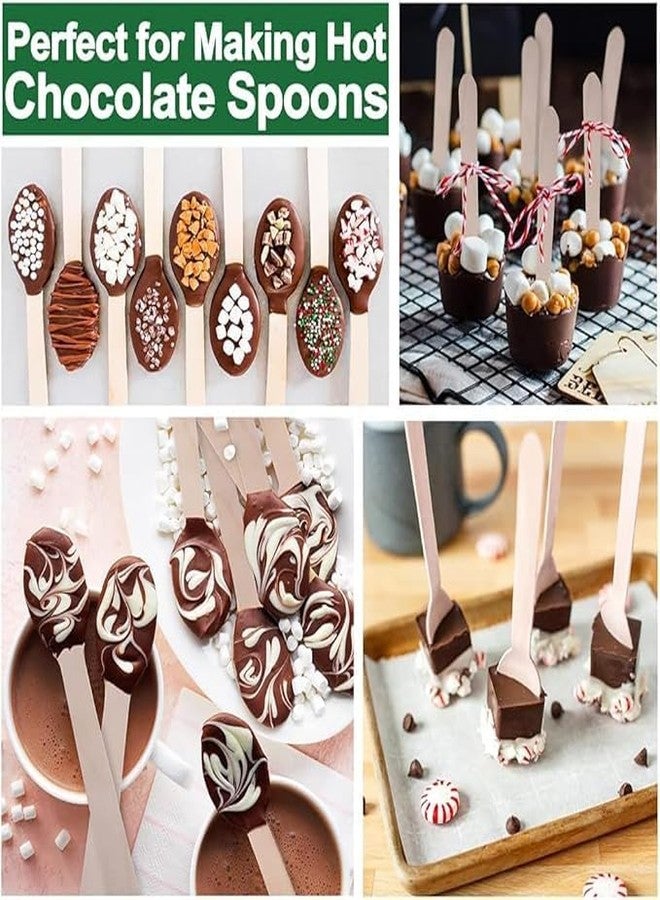 SANWALSA [ Pack of 100pcs, 160mm] Disposable Wooden Spoons | Wooden Dining Tableware Spoons Set | Ideal for Birthday, Wedding, Events & Party - Image 3