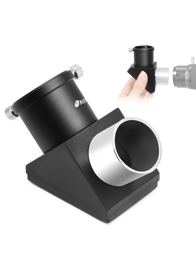 Astromania 1.25" 90-Degree Diagonal Mirror - More Comfortable Viewing Orientation as You Observe from Above, Filter Thread for Any 1.25" Filter and Accepts Standard 1.25" eyepieces - Image 1