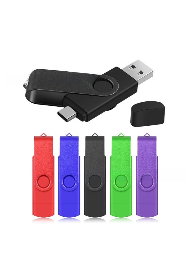 Mobile Phone USB 128G Typec For HuaweiComputer 2-in -1 High-speed Otg USB 64G USB-Color:Green-Capacity:3.0-256G  - Image 3