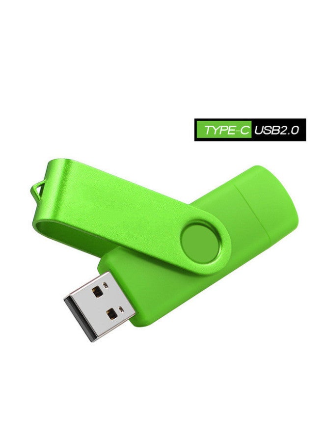 Mobile Phone USB 128G Typec For HuaweiComputer 2-in -1 High-speed Otg USB 64G USB-Color:Green-Capacity:3.0-256G  - Image 1