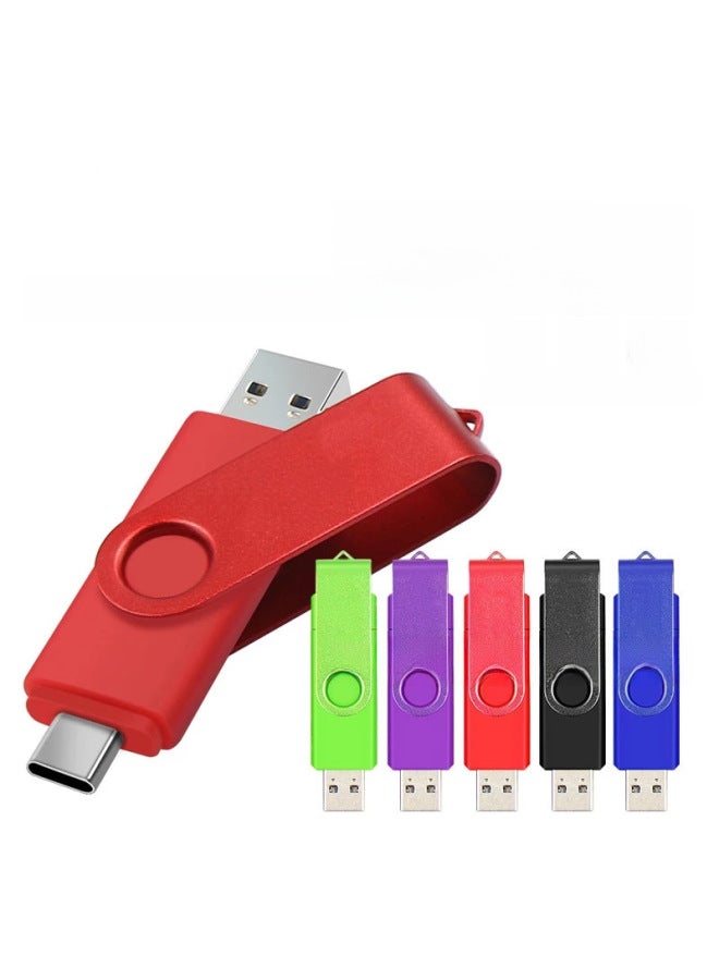 Mobile Phone USB 128G Typec For HuaweiComputer 2-in -1 High-speed Otg USB 64G USB-Color:Green-Capacity:3.0-256G  - Image 2