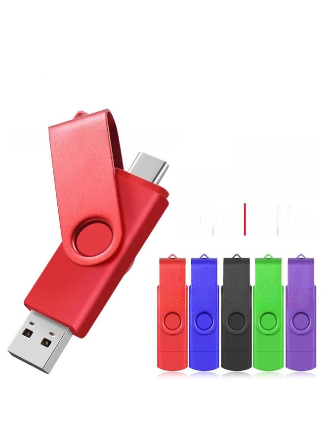 Mobile Phone USB 128G Typec For HuaweiComputer 2-in -1 High-speed Otg USB 64G USB-Color:Green-Capacity:3.0-256G  - Image 5
